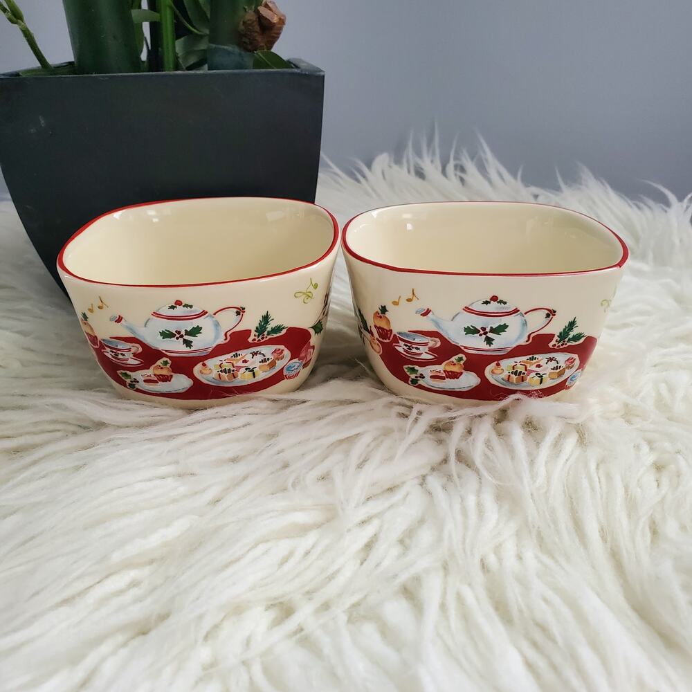 Lenox Holiday Inspiration & Illustrations Nut Bowl Candy Dish